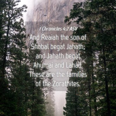 Picture 04 - 1 Chronicles 4:2 ASV - And Reaiah the son of Shobal begat Jahath; and - Bible Verse Picture
