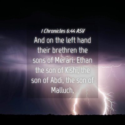 Picture 04 - 1 Chronicles 6:44 ASV - And on the left hand their brethren the sons of - Bible Verse Picture