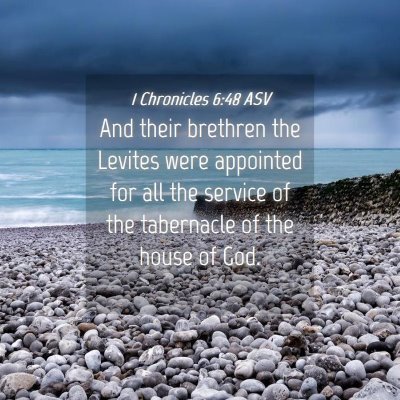 Picture 04 - 1 Chronicles 6:48 ASV - And their brethren the Levites were appointed for - Bible Verse Picture