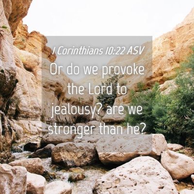 Picture 04 - 1 Corinthians 10:22 ASV - Or do we provoke the Lord to jealousy? are we - Bible Verse Picture