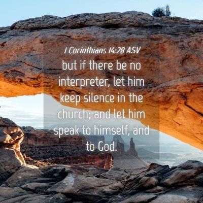 Picture 04 - 1 Corinthians 14:28 ASV - but if there be no interpreter, let him keep - Bible Verse Picture