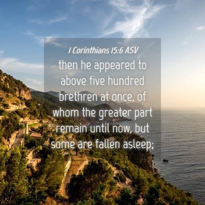 Picture 04 - 1 Corinthians 15:6 ASV - then he appeared to above five hundred brethren - Bible Verse Picture
