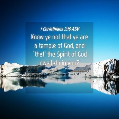 Picture 04 - 1 Corinthians 3:16 ASV - Know ye not that ye are a temple of God, and - Bible Verse Picture