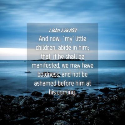 Picture 04 - 1 John 2:28 ASV - And now, `my' little children, abide in him; - Bible Verse Picture