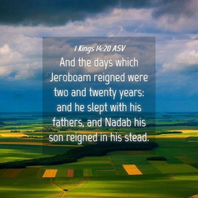 Picture 04 - 1 Kings 14:20 ASV - And the days which Jeroboam reigned were two and - Bible Verse Picture