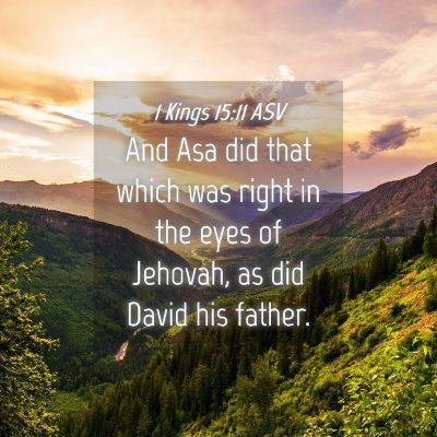 Picture 04 - 1 Kings 15:11 ASV - And Asa did that which was right in the eyes of - Bible Verse Picture
