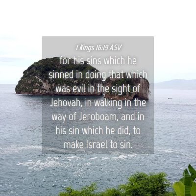 Picture 04 - 1 Kings 16:19 ASV - for his sins which he sinned in doing that which - Bible Verse Picture