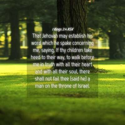 Picture 04 - 1 Kings 2:4 ASV - That Jehovah may establish his word which he - Bible Verse Picture