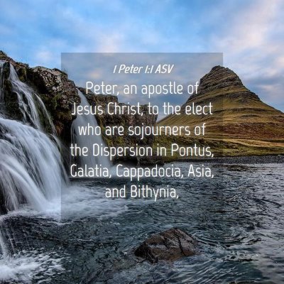 Picture 04 - 1 Peter 1:1 ASV - Peter, an apostle of Jesus Christ, to the elect - Bible Verse Picture