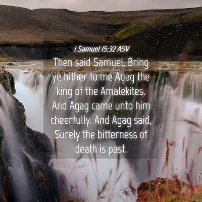 Picture 04 - 1 Samuel 15:32 ASV - Then said Samuel, Bring ye hither to me Agag the - Bible Verse Picture