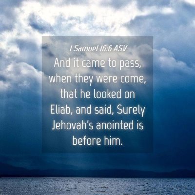 Picture 04 - 1 Samuel 16:6 ASV - And it came to pass, when they were come, that he - Bible Verse Picture
