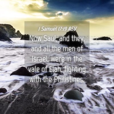 Picture 04 - 1 Samuel 17:19 ASV - Now Saul, and they, and all the men of Israel, - Bible Verse Picture
