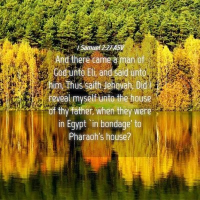 Picture 04 - 1 Samuel 2:27 ASV - And there came a man of God unto Eli, and said - Bible Verse Picture