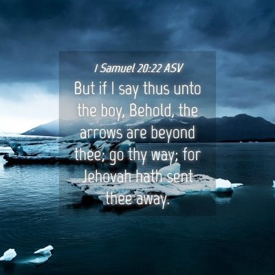 Picture 04 - 1 Samuel 20:22 ASV - But if I say thus unto the boy, Behold, the - Bible Verse Picture