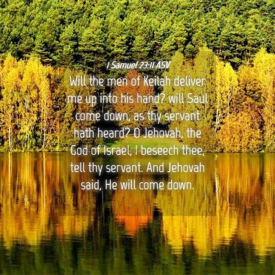 Picture 04 - 1 Samuel 23:11 ASV - Will the men of Keilah deliver me up into his - Bible Verse Picture