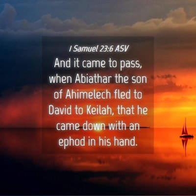 Picture 04 - 1 Samuel 23:6 ASV - And it came to pass, when Abiathar the son of - Bible Verse Picture
