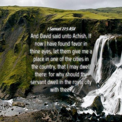 Picture 04 - 1 Samuel 27:5 ASV - And David said unto Achish, If now I have found - Bible Verse Picture