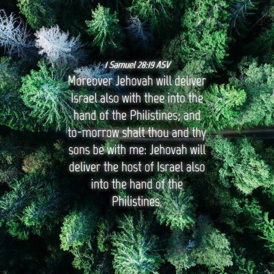 Picture 04 - 1 Samuel 28:19 ASV - Moreover Jehovah will deliver Israel also with - Bible Verse Picture