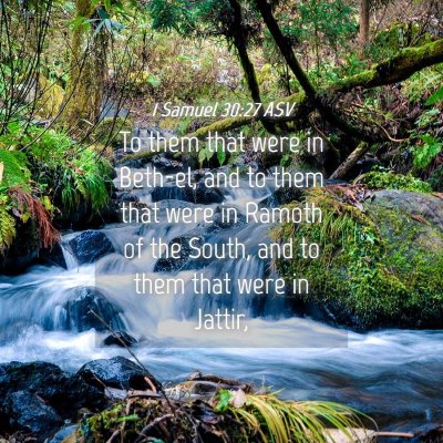 Picture 04 - 1 Samuel 30:27 ASV - To them that were in Beth-el, and to them that - Bible Verse Picture