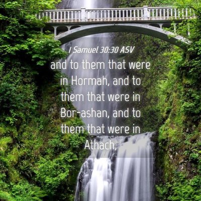 Picture 04 - 1 Samuel 30:30 ASV - and to them that were in Hormah, and to them that - Bible Verse Picture