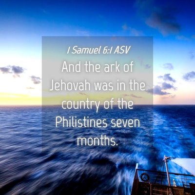 Picture 04 - 1 Samuel 6:1 ASV - And the ark of Jehovah was in the country of the - Bible Verse Picture