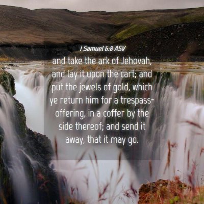 Picture 04 - 1 Samuel 6:8 ASV - and take the ark of Jehovah, and lay it upon the - Bible Verse Picture