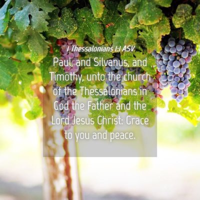 Picture 04 - 1 Thessalonians 1:1 ASV - Paul, and Silvanus, and Timothy, unto the church - Bible Verse Picture
