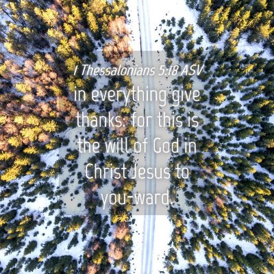 Picture 04 - 1 Thessalonians 5:18 ASV - in everything give thanks: for this is the will - Bible Verse Picture