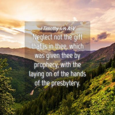 Picture 04 - 1 Timothy 4:14 ASV - Neglect not the gift that is in thee, which was - Bible Verse Picture