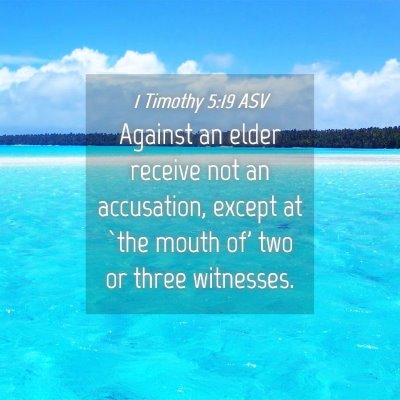 Picture 04 - 1 Timothy 5:19 ASV - Against an elder receive not an accusation, - Bible Verse Picture