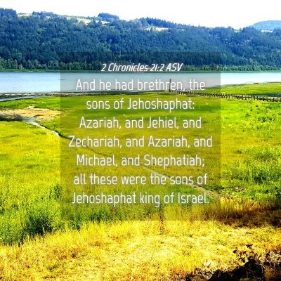 Picture 04 - 2 Chronicles 21:2 ASV - And he had brethren, the sons of Jehoshaphat: - Bible Verse Picture