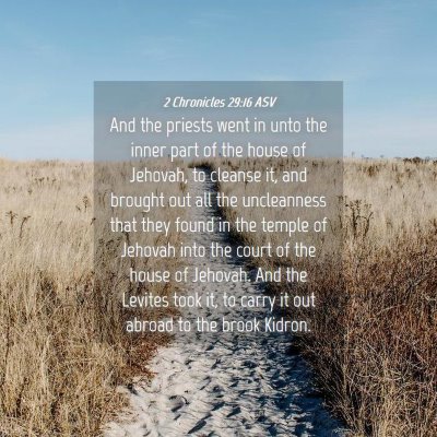 Picture 04 - 2 Chronicles 29:16 ASV - And the priests went in unto the inner part of - Bible Verse Picture