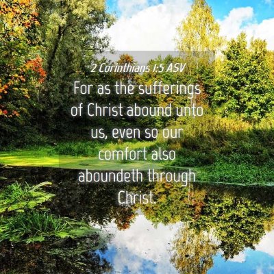 Picture 04 - 2 Corinthians 1:5 ASV - For as the sufferings of Christ abound unto us, - Bible Verse Picture