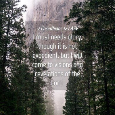 Picture 04 - 2 Corinthians 12:1 ASV - I must needs glory, though it is not expedient; - Bible Verse Picture