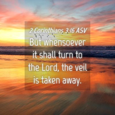 Picture 04 - 2 Corinthians 3:16 ASV - But whensoever it shall turn to the Lord, the - Bible Verse Picture