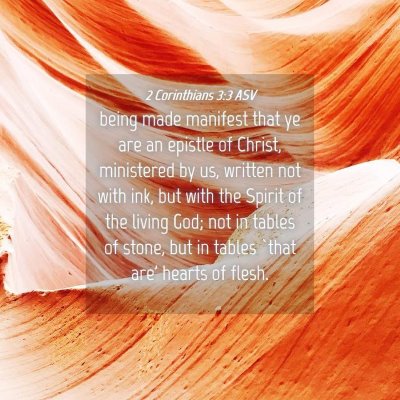 Picture 04 - 2 Corinthians 3:3 ASV - being made manifest that ye are an epistle of - Bible Verse Picture
