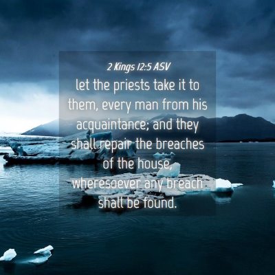 Picture 04 - 2 Kings 12:5 ASV - let the priests take it to them, every man from - Bible Verse Picture