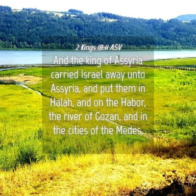 Picture 04 - 2 Kings 18:11 ASV - And the king of Assyria carried Israel away unto - Bible Verse Picture