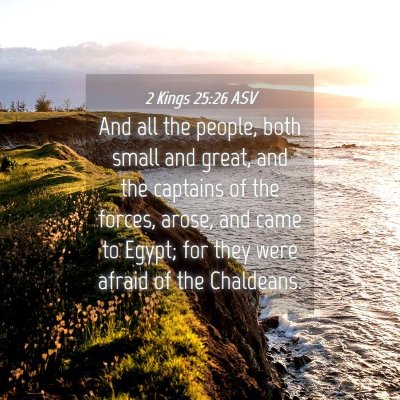 Picture 04 - 2 Kings 25:26 ASV - And all the people, both small and great, and the - Bible Verse Picture
