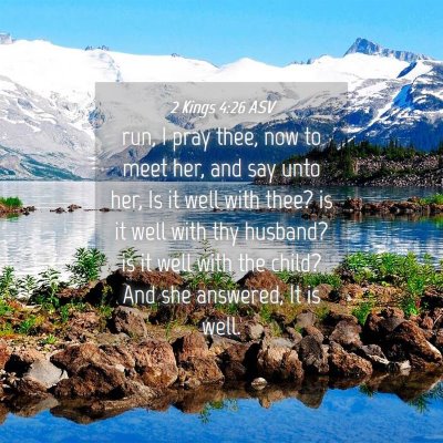 Picture 04 - 2 Kings 4:26 ASV - run, I pray thee, now to meet her, and say unto - Bible Verse Picture