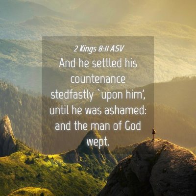 Picture 04 - 2 Kings 8:11 ASV - And he settled his countenance stedfastly `upon - Bible Verse Picture