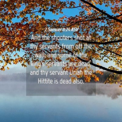 Picture 04 - 2 Samuel 11:24 ASV - And the shooters shot at thy servants from off - Bible Verse Picture