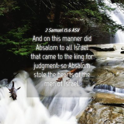Picture 04 - 2 Samuel 15:6 ASV - And on this manner did Absalom to all Israel that - Bible Verse Picture