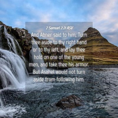 Picture 04 - 2 Samuel 2:21 ASV - And Abner said to him, Turn thee aside to thy - Bible Verse Picture