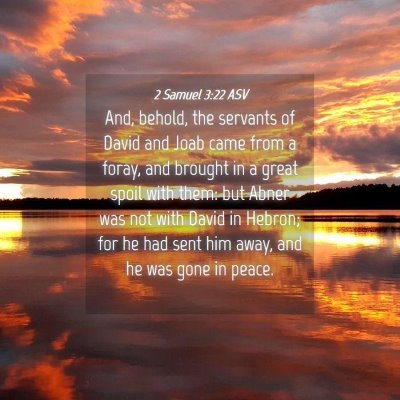 Picture 04 - 2 Samuel 3:22 ASV - And, behold, the servants of David and Joab came - Bible Verse Picture