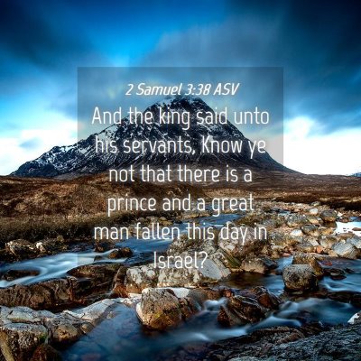 Picture 04 - 2 Samuel 3:38 ASV - And the king said unto his servants, Know ye not - Bible Verse Picture