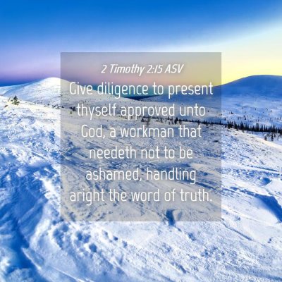 Picture 04 - 2 Timothy 2:15 ASV - Give diligence to present thyself approved unto - Bible Verse Picture
