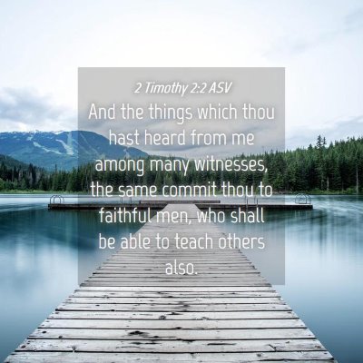 Picture 04 - 2 Timothy 2:2 ASV - And the things which thou hast heard from me - Bible Verse Picture