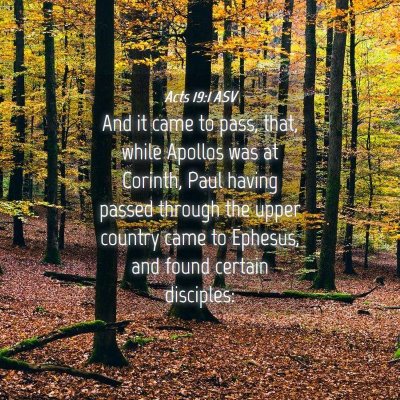 Picture 04 - Acts 19:1 ASV - And it came to pass, that, while Apollos was at - Bible Verse Picture