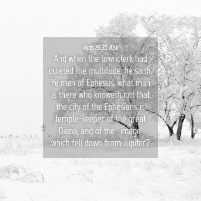 Picture 04 - Acts 19:35 ASV - And when the townclerk had quieted the multitude, - Bible Verse Picture
